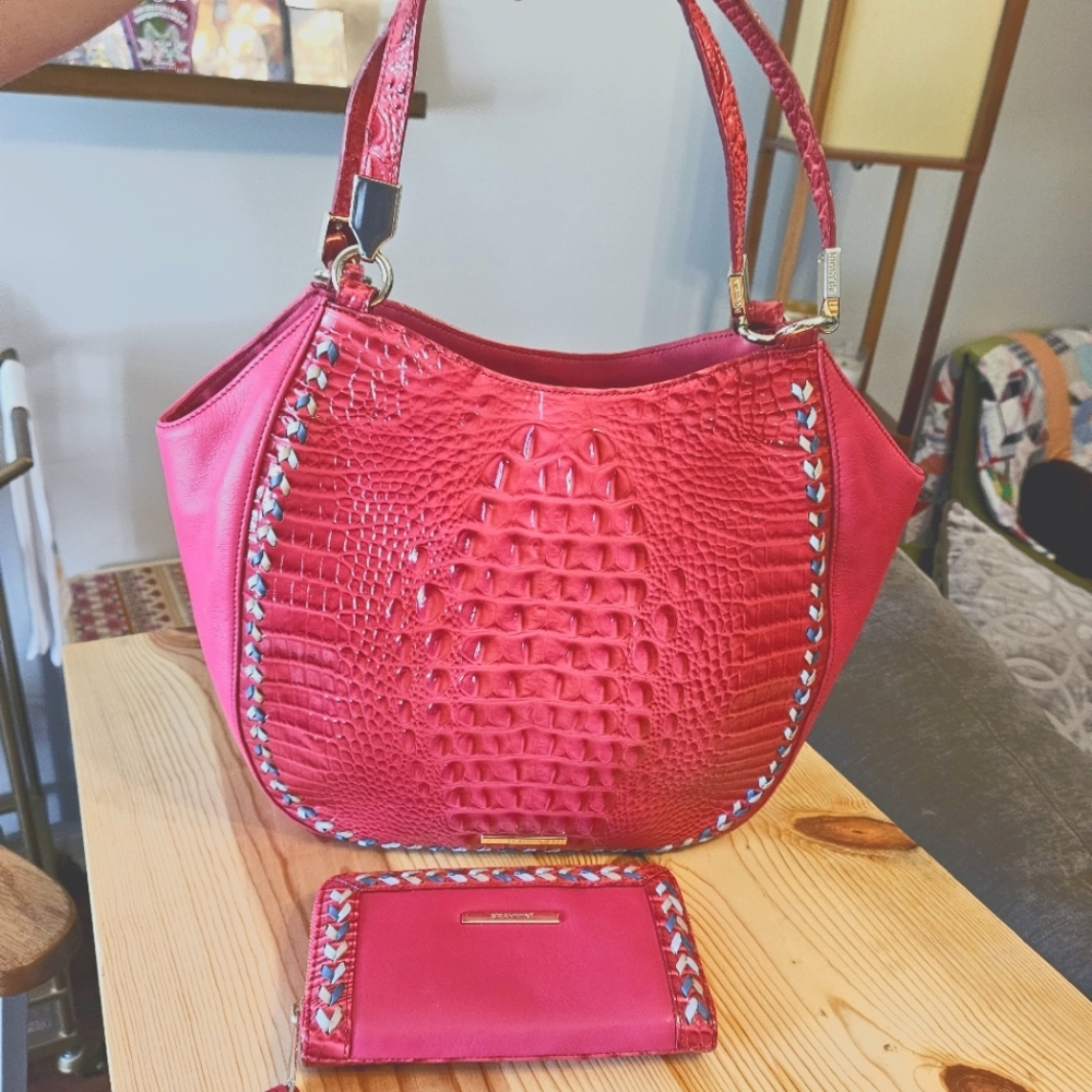 Brahmin Marianna Ribbon Botany bag with matching wallet